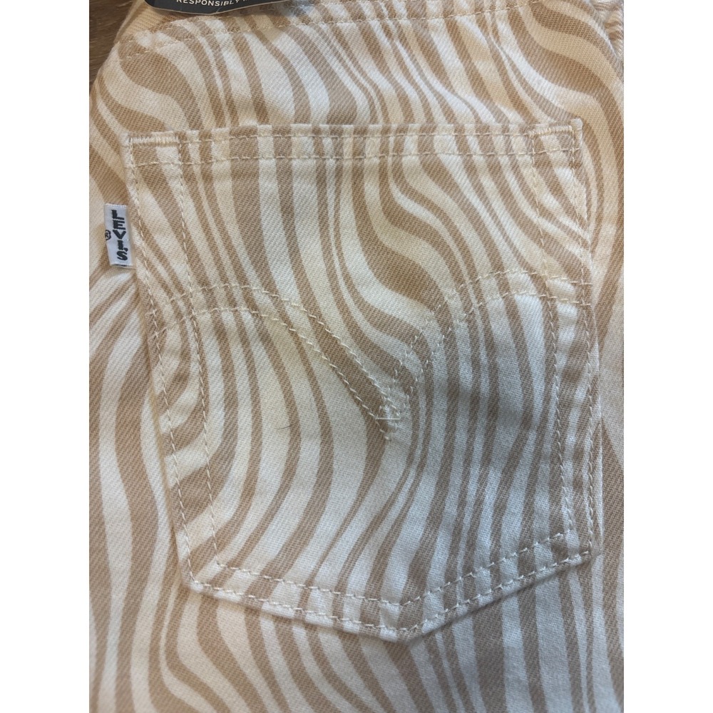 Levi's Women's Ribcage Straight Ankle Jeans 726930114 Wavy Lines Size 23x27 Boho - Picture 4 of 6